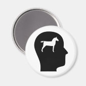 Aimant Réflexion sur les chevaux (Recto/Verso)