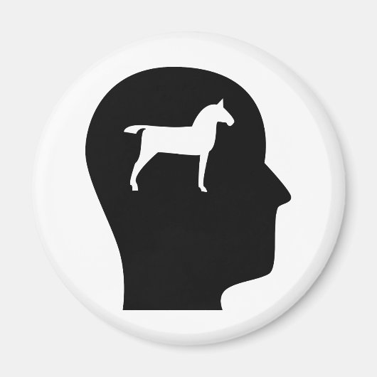 Aimant Réflexion sur les chevaux (Devant)