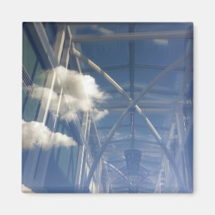 Aimant réflexions dans la fenêtre