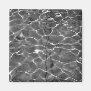 Aimant Réflexions de la lumière sur l'eau : Noir et bla