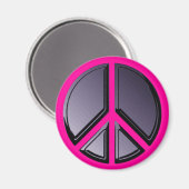 Aimant Réflexions de l'aimant de la paix (Recto/Verso)