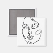 Aimant Réflexions linéaires - Face (Recto/Verso)
