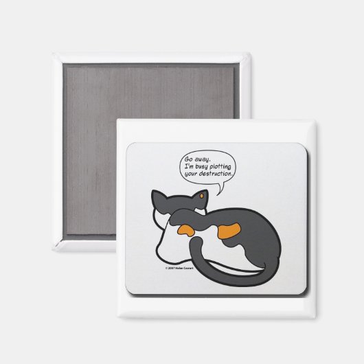 Aimant Réflexions sur les chats (Recto/Verso)