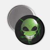 Aimant Réfrigérateur alien vert (Recto/Verso)