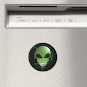 Aimant Réfrigérateur alien vert (In Situ (Lave-vaisselle))