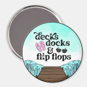 Aimant Réfrigérateur Beach House (Recto/Verso)