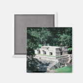 Aimant Réfrigérateur Carré de ruines mayas (Recto/Verso)