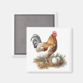 Aimant Réfrigérateur de coq (Recto/Verso)