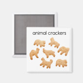 Aimant Réfrigérateur de craquelins animaux (Recto/Verso)