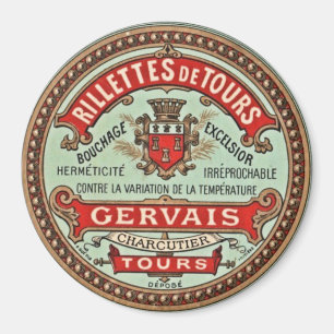 Aimant Réfrigérateur de Étiquette Vintage français
