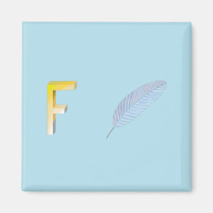 Aimant Réfrigérateur de plumes