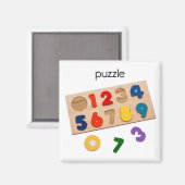 Aimant Réfrigérateur de puzzle magnétique (Recto/Verso)