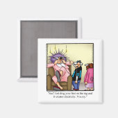 Aimant Réfrigérateur d'Humour de famille (Recto/Verso)