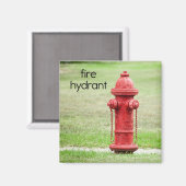 Aimant Réfrigérateur d'incendie (Recto/Verso)