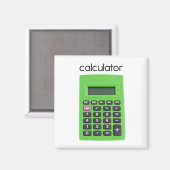 Aimant Réfrigérateur du calculateur (Recto/Verso)