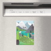 Aimant Réfrigérateur du parc national des Glaciers (In Situ (Lave-vaisselle))