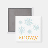 Aimant Réfrigérateur - NEIGE (Recto/Verso)