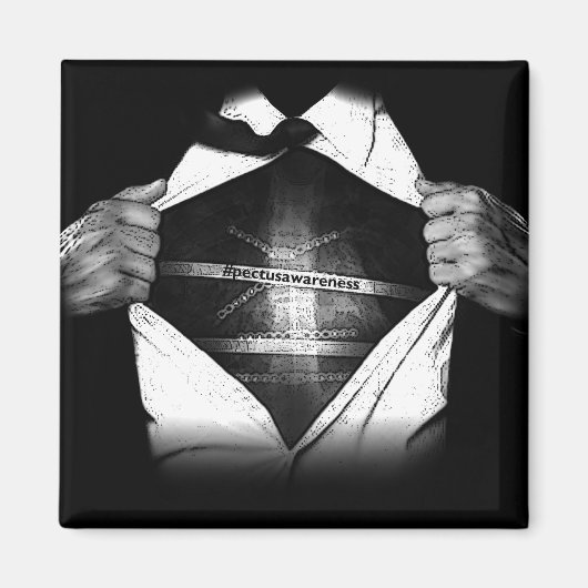 Aimant Réfrigérateur PectusAwareness (Devant)