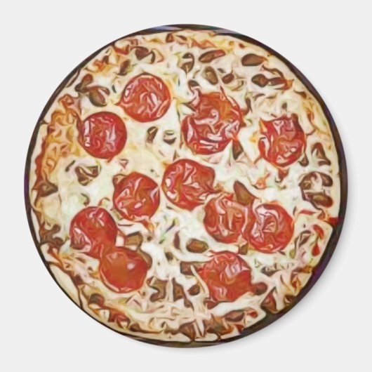 Aimant Réfrigérateur Pepperoni (Devant)