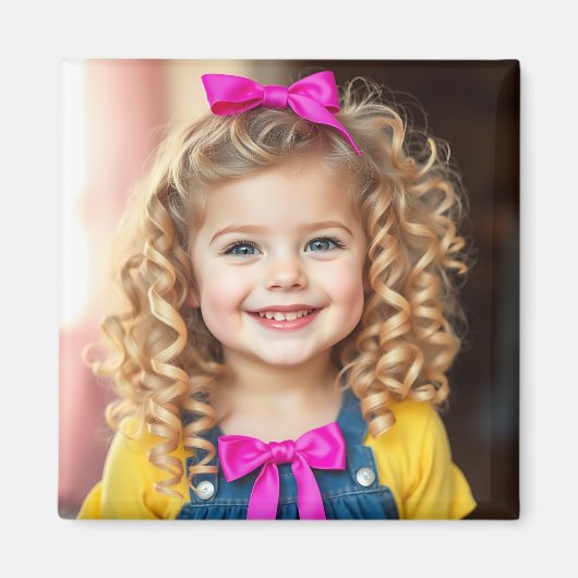 Aimant Réfrigérateur photo personnalisé (Devant)