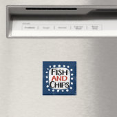 Aimant Réfrigérateur Poisson Et Chips (In Situ (Lave-vaisselle))