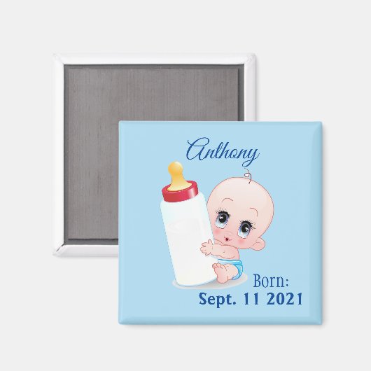 Aimant Refrigerateur pour bébé (Recto/Verso)