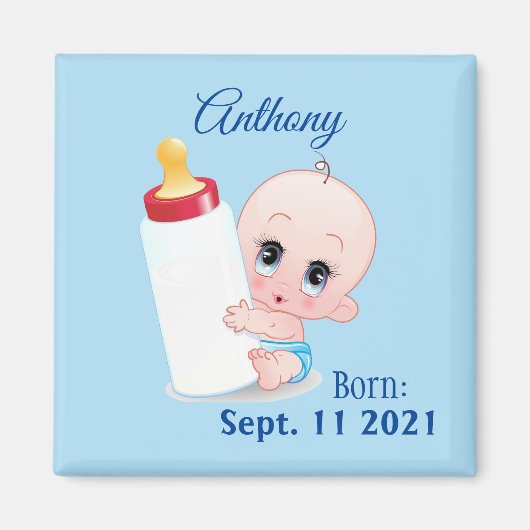 Aimant Refrigerateur pour bébé (Devant)