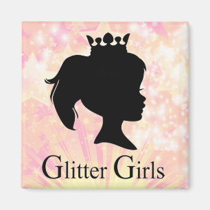 Aimant Réfrigérateur pour filles parties scintillant