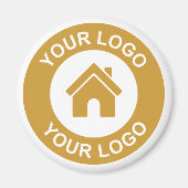 Aimant Réfrigérateur promotionnel du logo d'entreprise pe (Devant)