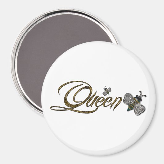 Aimant réfrigérateur Queen Bee (Recto/Verso)