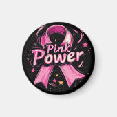 Aimant Réfrigérateur Rose Power (Devant)