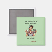 Aimant Réfrigérateur Sarcastique Retro 50 (Recto/Verso)