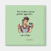 Aimant Réfrigérateur Sarcastique Retro 50 (Devant)