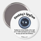 Aimant Réfrigérateur Shelby visité par Knobby (Recto/Verso)