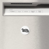 Aimant Réfrigérateur Tabby, Poches Tucées (In Situ (Lave-vaisselle))
