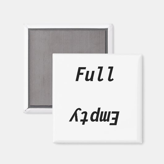 Aimant Réfrigérateur vide complet (Recto/Verso)