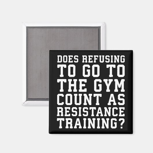 Aimant Refus De Gymnastique, Compte Comme Formation De Ré (Recto/Verso)