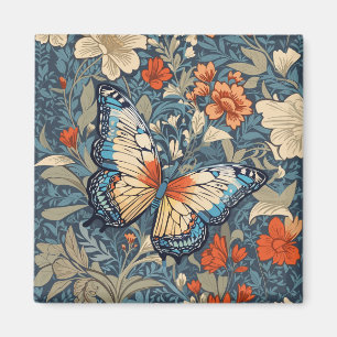 Aimant Regal Butterfly Amidst William Morris Floral