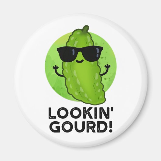 Aimant Regard Gourd Funny Cool Veggie Pun (Devant)