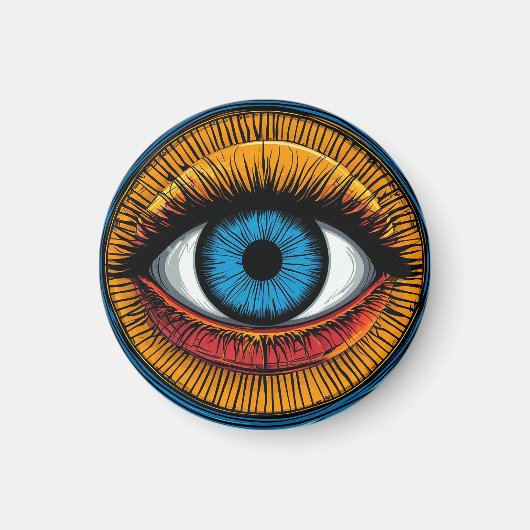Aimant 🌿 Regard Mauvais Lumineux Vibrant ✨ Protection Ar (Devant)