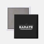 Aimant Regard Perdu Cadeau Karaté Pour Karateka (Recto/Verso)