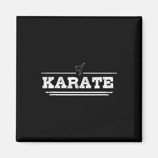 Aimant Regard Perdu Cadeau Karaté Pour Karateka (Devant)