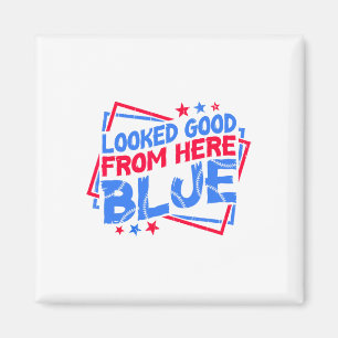 Aimant Regardait Bien D'ici Bleu Drôle Softll Maman Maman