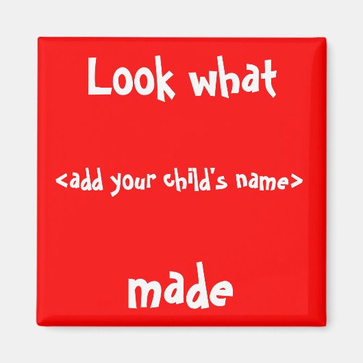 Aimant Regarde Ce Que J'Ai Fait ! (Devant)