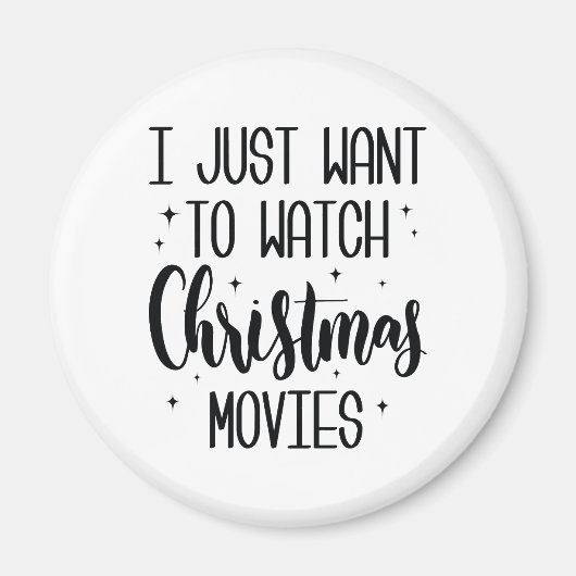 Aimant Regarder les films de Noël (Devant)