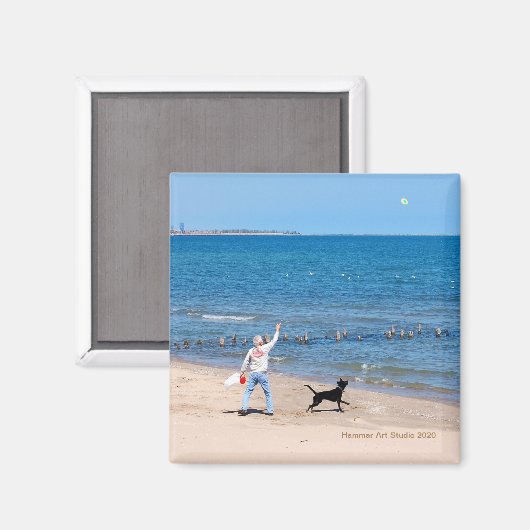 Aimant Regardez dans le ciel (Recto/Verso)