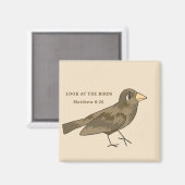 Aimant Regardez l'aimant d'oiseaux (Recto/Verso)