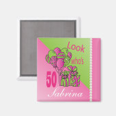 Aimant Regardez qui a 50 ans | 50e anniversaire (Recto/Verso)