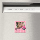 Aimant Regardez qui a un anniversaire rose ! (In Situ (Lave-vaisselle))