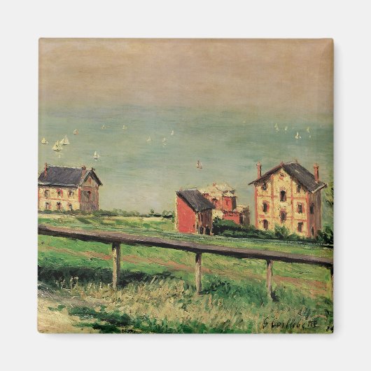 Aimant Régate à Villerville par Gustave Caillebotte (Devant)